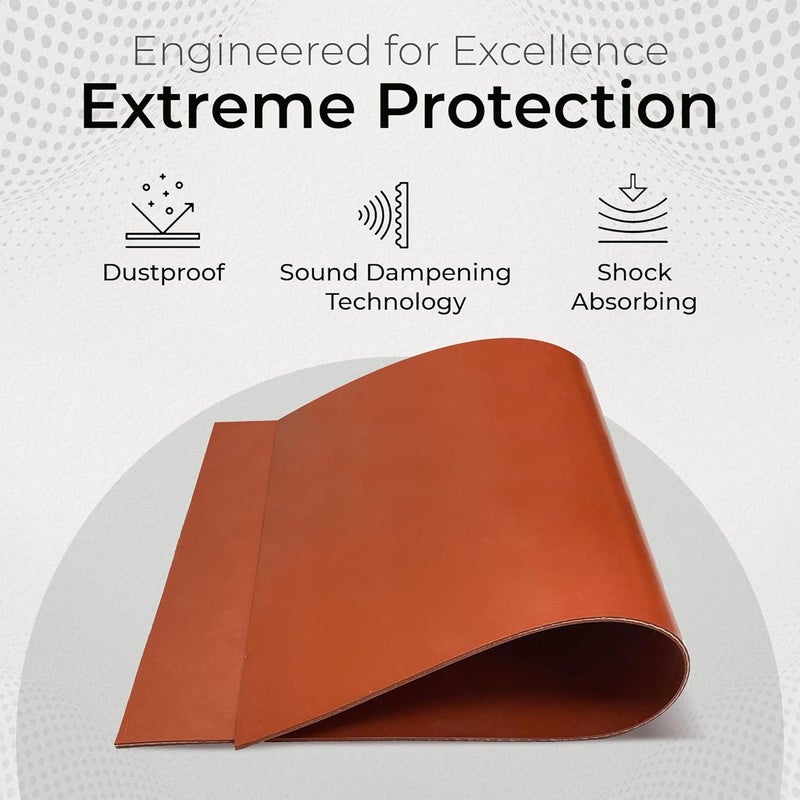 Exactly Rubber - Fiber Reinforced Silicone Sheet, 70A Durometer Silicone Mat, 500°F Temperature-Resistant Rubber Sheet, 1300 PSI Tensile Strength Rubber Mat, Made in The USA, Red, 1/32 x 12” x 36” - Image 4